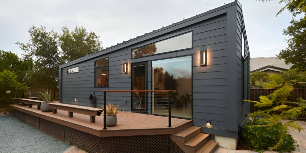 Accessory dwelling unit exterior completed by AmyWorks