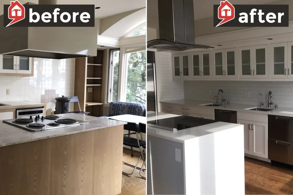 Kosher Kitchen Renovation in Shades of White & Stainless