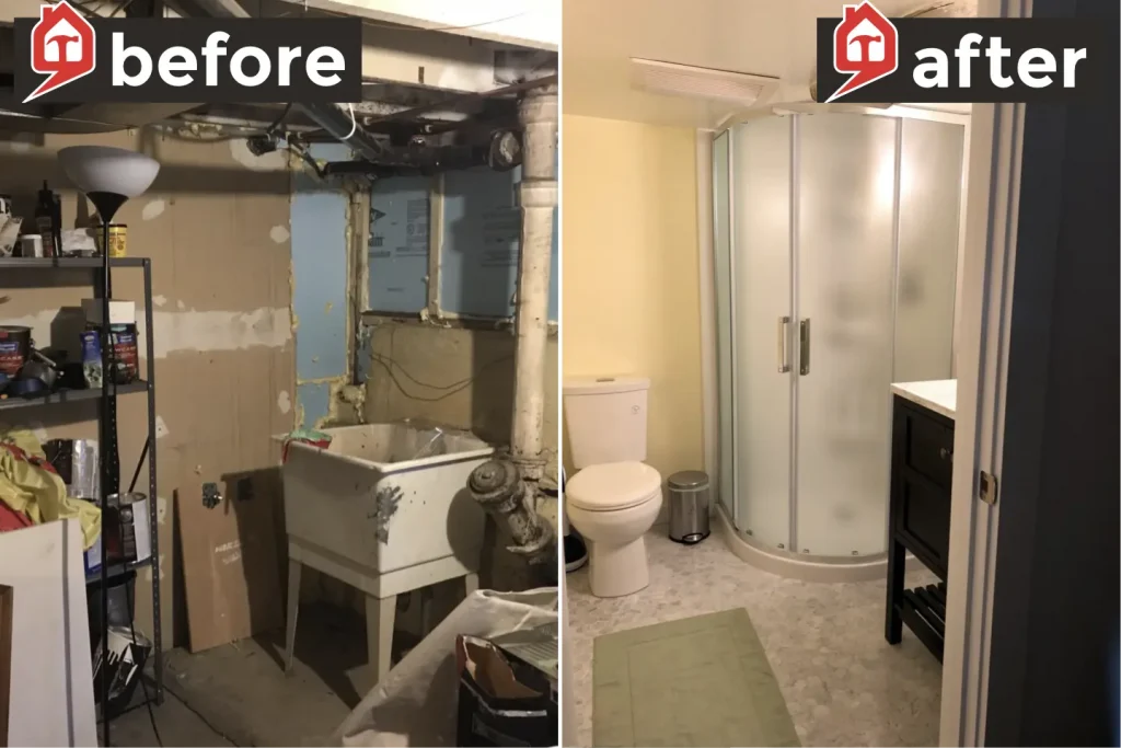 Basement Bathroom & Laundry Remodel