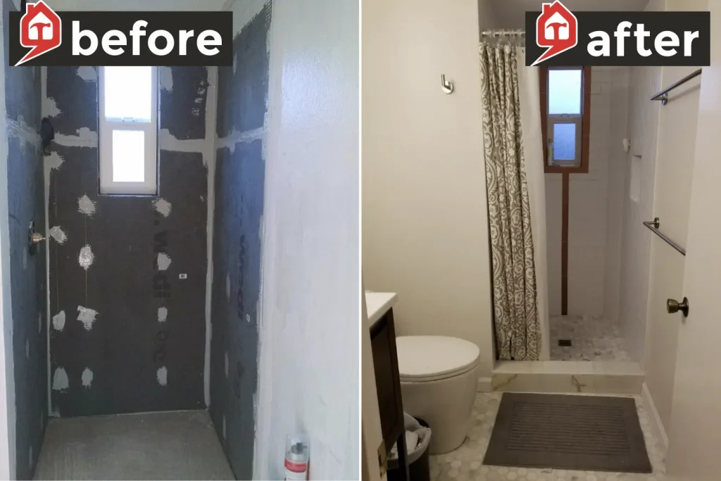 Walk-In Shower with a Window