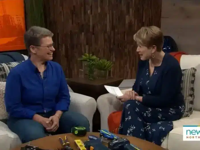 AmyWorks featured in a KING 5 news segment screenshot