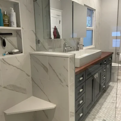 Transformational Bath Experience Bathroom remodel
