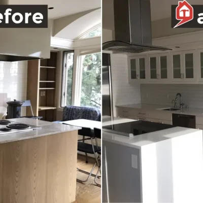 Kosher Kitchen Renovation in Shades of White & Stainless